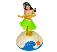 Cldaisy 1 Pc Solar Powered Dancing Figures Decoration, Hawaiian Hula Dance Girl Solar Shaking Head Figure Ornaments Car Dashboard Interior Decoration