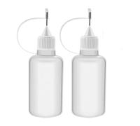 Cldaisy 2pcs 5ml Precision Needle Tip, Empty Dropper Plastic Bottles, glue needle applicator, Applicator DIY Quilling Tool Squeeze Bottle for Paper Quilling DIY Craft