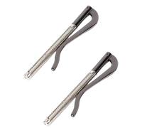 Cldaisy 2Pcs Black Metal Bifold Money Clip Bar Wallet Replace Parts Spring Clamp Cash Holder