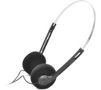 Cldaisy Black Retro Over-Ear Earphones,Mini Stereo Lightweight Headphones with Cord, 80s 90s Vintage Headset Wired, Hi-Fi Stereo Earphone,for Most Mobile Phones Playback Pevices Headphones