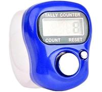Cldaisy Blue 5 Digit LED Digital Row Counter, Display Counter Clicker,Handheld Number Click Counter,Finger Tally Counter,Electronic Finger Counter Hand Tally Counter with Ring for Golf