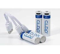 CLDP USB Rechargeable AAA Batteries 1.5 V 750 mWh | Type-C Fast Charging | Smart Safety Chip | Long Life 1000 Cycles | LED Indicator | Eco-Friendly Lithium-Ion Rechargeable Battery 4-Pack