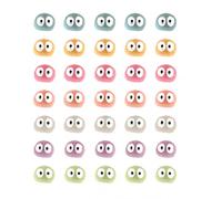 CLDURHGE Pack of 35 Assorted Fairy Garden Accessories Figure Forest Ghosts with Glow in the Dark Dangle Elves Anime Decoration Kodama Garden Decoration Gardening Pot Decoration