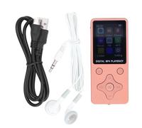 CLDXTrading MP3 MP4 Player with Earphones, Bluetooth Music Player, 64GB Storage 1.8 Inch LCD Screen HiFi Lossless Sound, Wireless MP3 Player for Sports Running Workout with Bluetooth (Pink Gold)