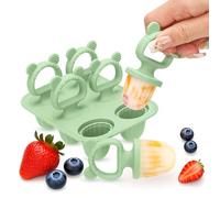 CLDY Mini BPA-Free Silicone Ice Lolly Moulds Kit for Toddlers | Silicone Baby Teether for Teething Relief, Easy Fill Feeder for Breastmilk, Puree Soothing, Chewable Teething Toys for Baby