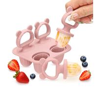 CLDY Mini BPA-Free Silicone Ice Lolly Moulds Kit for Toddlers | Silicone Baby Teether for Teething Relief, Easy Fill Feeder for Breastmilk, Puree Soothing, Chewable Teething Toys for Baby