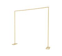 CLEADONG Gold Over The Table Rod Stand, Wedding Arch Backdrop Stand, Square Wedding Arches Metal Balloon Arch Stand for Wedding Birthday Party Anniversary Christmas Decoration Supplies