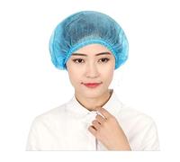 Cleaing 24" blue disposable caps,Hair Net Cap,100pcs,elastic Free Size,for Cosmetics, Beauty, Kitchen, Cooking, Home Industries, Hospital