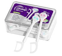 cleaings® 15Pcs Mini Disposable Tongue Brushes with Cleaning Paste Beads and Floss Picks, Tongue Cleaners, Reduce Bad Breath, Tongue Scraper-Mix Flavor (Pack of 1)