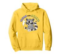 Clean and Serene Sober Funny Recovery AA NA 12 Step Meeting Pullover Hoodie