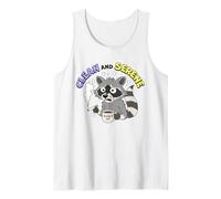 Clean and Serene Sober Funny Recovery AA NA 12 Step Meeting Tank Top