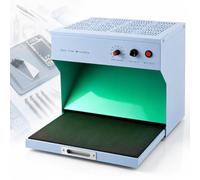 Clean Bench Workstation Table, Vertical Laminar Flow Hood, Dustproof Table With Adjustable Airflow, LED Light, Pull-Out Work Mat For Mobile Phone Use