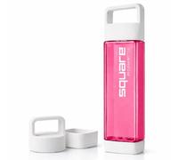 Clean Bottle Tritan Square BPA-Free Water Bottle, Opens from Both Ends, 25 Ounce