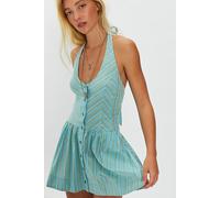 Clean Break Mini Dress at Free People in Teal Combo, Size: Small - female
