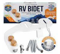 Clean Camper RV Bidet from - Self Cleaning, Adjustable Dual Nozzle and RV Fresh Water Drinking Hose - Fits Virtually Every RV (bidet01)