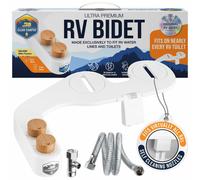 Clean Camper RV Bidet from - Self Cleaning, Adjustable Dual Nozzle and RV Fresh Water Drinking Hose - Fits Virtually Every RV (bidet01)
