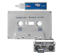 Clean Cassette Tape Head,VCR Player & Cassette Tapes Wet Maintenance Kit - Head Cleaner & Demagnetizer,Audio C-assette Clean & Capstan Cleaner with CD Cleaner Disc,CD Lens C-leaner & DVD Cleaner