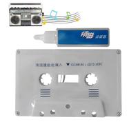 Clean Cassette Tapes Head,Cassette Head Cleaner & Demagnetizer for Cassette Player,Care Maintenance Kit with Cassette Audio Cassette Clean,Capstan Cleaner & Cassette Tape Cleaner,Cassette Tape Cleaner