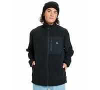 Clean Coast Zip-Up Jumper with High Neck Black
