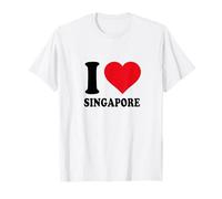 Clean Design with Heart for Singapore T-Shirt