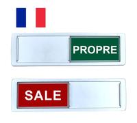 Clean Dirty Dishwasher Magnet [Choose your language] - Easy to read and place. Sliding - Kitchen Organiser - Dishwasher Sign - Magnet Kitchen Gadgets (French)