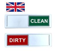 Clean Dirty Dishwasher Magnet [Choose your language] - Easy to read and place. Sliding - Kitchen Organiser - Dishwasher Sign - Magnet Kitchen Gadgets (English)