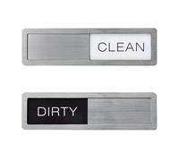 Clean Dirty Dishwasher Magnet Sign - Magnetic Dishwasher Clean Dirty Sliding Indicator, Clear Easy-to-Read Font Reminder Sign for Kitchen Organization & Stylish Countertop Decoration