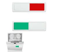 Clean Dirty Dishwasher Sign Magnet, Clean Dirty Sign, Universal Dirty or Clean Dishwasher Magnet Indicator for Dishwashers, Laundry (White)