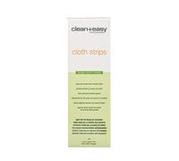 Clean + Easy Cloth Wax Strips - Non-Woven Wax Strips for Hair Removal, Salon and At-Home Use for Face, Legs & Body, 3”x9”, 100 Count