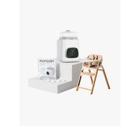 Clean & Feeding Bundle: Bottle Washer and High Chair and Washing Block | High Chair Color: Black