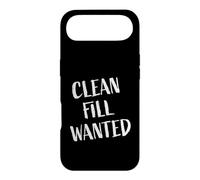 Clean Fill Wanted - Constructions Sign Case for iPhone Air
