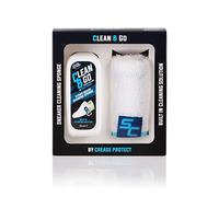Clean & Go - Premium Sneaker Cleaner & Shoe Cleaning Kit - Remove Dirt & Stains From Sneakers & Boots - Built in Foam Cleaner for Suede, Nubuck, Leather, Canvas & More - Perfect For Trainer Cleaning