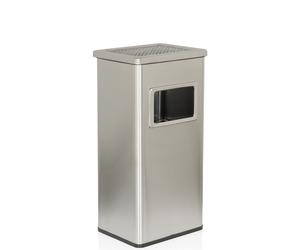 CLEAN I | Free Standing Ashtray 16L - Standing ashtray Silver