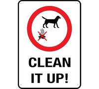 Clean It Up Sign 12X8 Inch Tin Sign Great For Garden And Yard Wall Decor