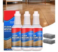 Clean-Llx Floor Restorer Shine & Protect Instantly, Quick-Dry, Low-Odour Mop-On Polish Restorer, Durable Gloss Finish, Scuff-Resistant, Easy Application for Wood/Tile/Laminate, Restore Gloss (3PC)