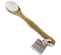 Clean Logic Bamboo Handle Bristle Bath Brush (2 Pack)