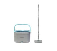 Clean Mop and Bucket Set with 1 Thick Washable Microfiber Pads Hands-Free Squeeze Mop with Compact Bucket Easy Floor Cleaning for Home Kitchen Tiles Wood and Laminate Floors