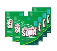 Clean & Natural Bicarbonate Of Soda 500g x6 - Bicarbonate Of Soda Should Not To Be Confused With Baking Soda - Flush With Hot Water After Ten Minutes.