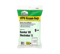 Clean Obsessed H-10 HEPA Bags Fits Eureka OX & Electrolux S - 9 Cloth-Like HEPA Bags Per Package