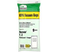 Clean Obsessed H-10 HEPA Bags Fits Hoover Type Y, Z Windtunnel & Tempo - 9 Cloth-Like HEPA Bags per package