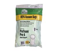 Clean Obsessed H-10 HEPA Bags Fits ProTeam Super Coach Pro 6, GoFree Flex Pro and ProVac FS 6 (9 Bag Pack)