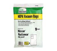 Clean Obsessed H-10 HEPA Bags Fits Riccar Radiance Type R40, R40P series (9 Bag Pack)
