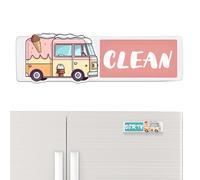 Clean or Dirty Dishwasher Sign - with Waterproof Adhesive - Magnetic Dishwasher Clean/Dirty Sign | Kitchen Decor for Home, Apartment, Restaurant, Fridge, Oven