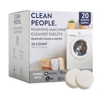 Clean People Washing Machine Cleaner - Eco-Friendly Washing Machine Cleaner to Remove Odor Dirt and Scale Build-up - Front Load and Front Load Washing Machine Cleaner