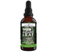 Clean & Pure Mullein Leaf Extract Liquid Drops 100ml | Lab Tested for Mycotoxins, Pesticides & Heavy Metals