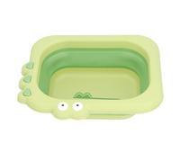 Clean Rinse Infant Bather, Multi Purpose Spine Comfortable Ergonomic PP Washing Infant Lying Bather for Boys (Green)