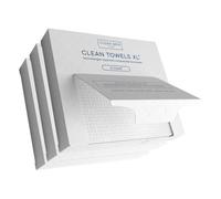 Clean Skin Club Clean Towels XL, 100% USDA Biobased Dermatologist Approved Face Towel, Disposable Clinically Tested Face Towelette, Facial Washcloth, Makeup Remover Dry Wipes, 3 Travel Pack, 30 ct