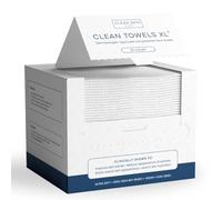 Clean Skin Club Clean Towels XL, 100% USDA Biobased Face Towel, Disposable Face Towelette, Makeup Remover Dry Wipes, Ultra Soft, 50 Ct, 1 Pack