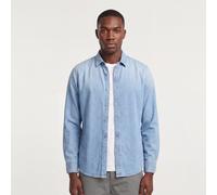 G-star Clean Slim Fit Long Sleeve Shirt Blue M Men