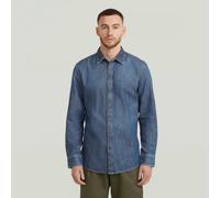 Clean Slim Shirt - Medium blue - Men XL